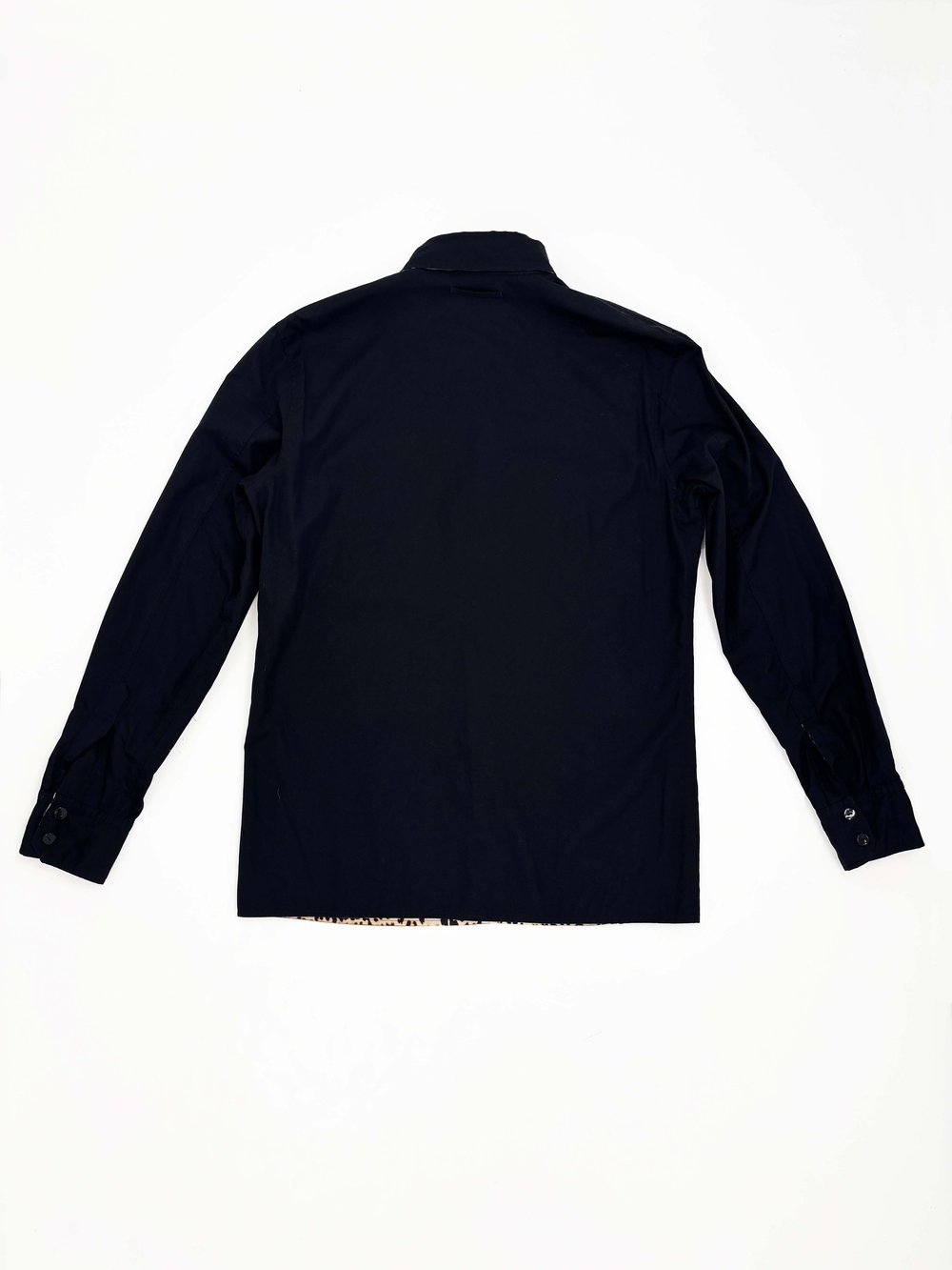 Jean Paul Gaultier Homme F/W 1998 leopard pelt reversible shirt